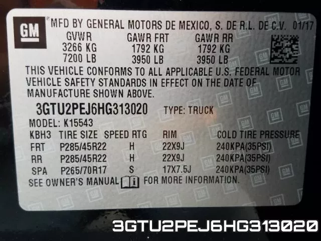 3GTU2PEJ6HG313020 фото 2