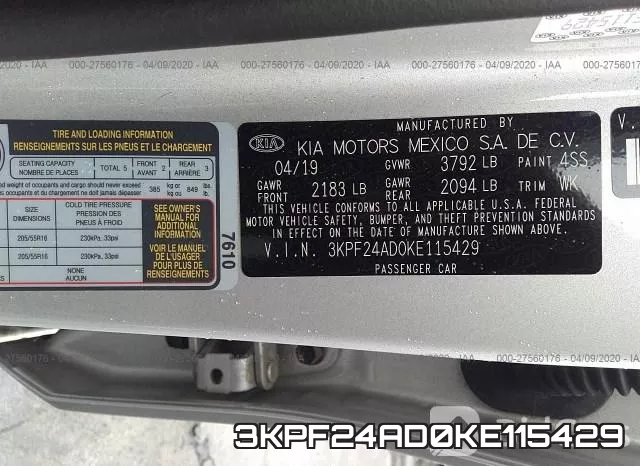 3KPF24AD0KE115429 фото 9