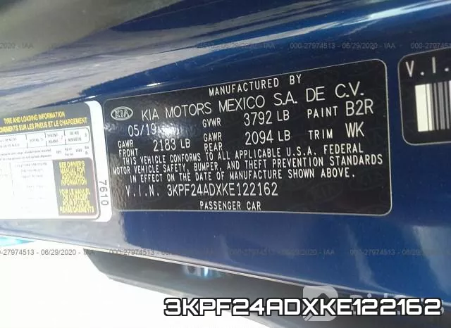 3KPF24ADXKE122162 фото 10