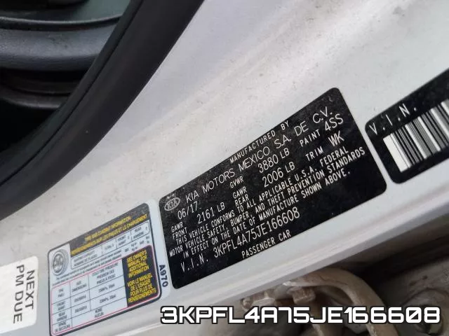 3KPFL4A75JE166608 фото 2