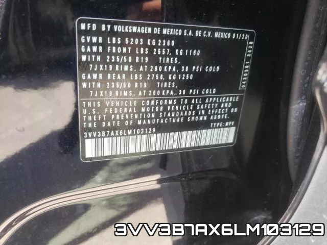 3VV3B7AX6LM103129 фото 2