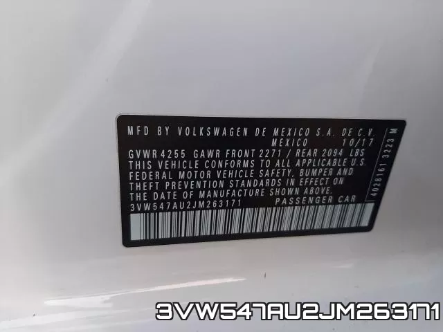 3VW547AU2JM263171 фото 2