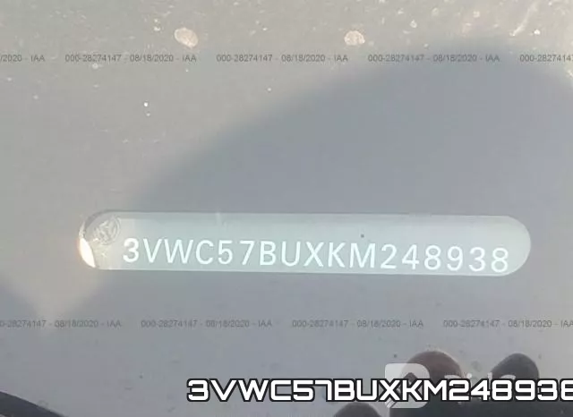 3VWC57BUXKM248938 фото 10