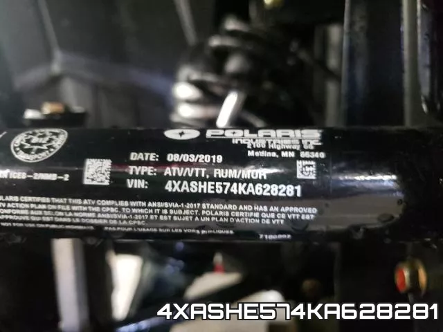 4XASHE574KA628281 фото 2