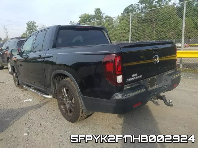 5FPYK2F17HB002924 фото 4