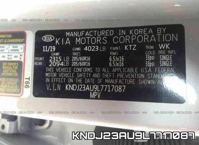 KNDJ23AU9L7717087 фото 10