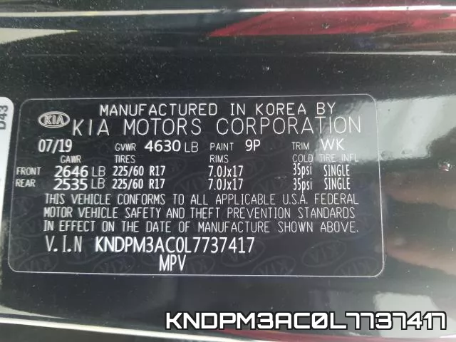 KNDPM3AC0L7737417 фото 2