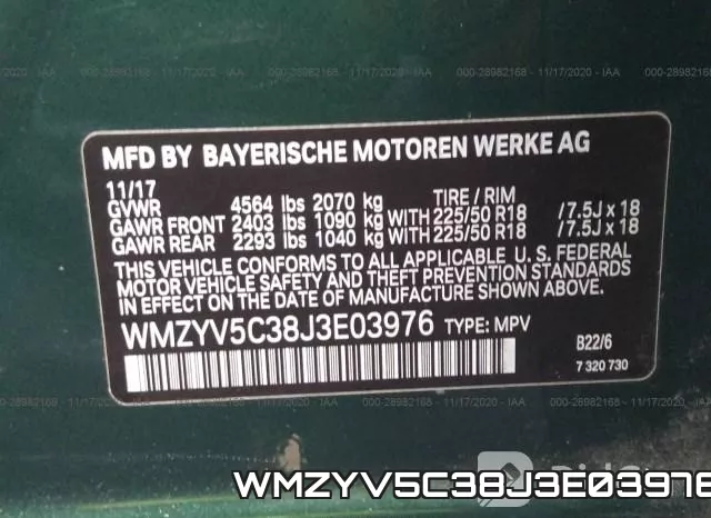 WMZYV5C38J3E03976 фото 10