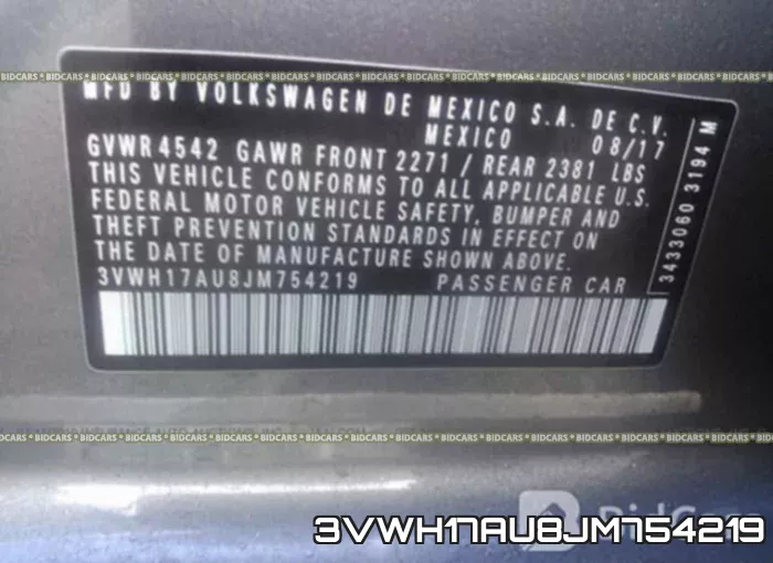 3VWH17AU8JM754219 фото 10
