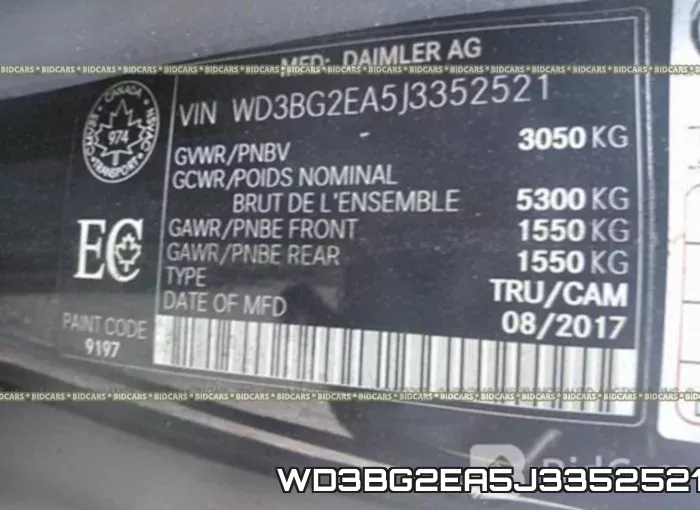 WD3BG2EA5J3352521 фото 10