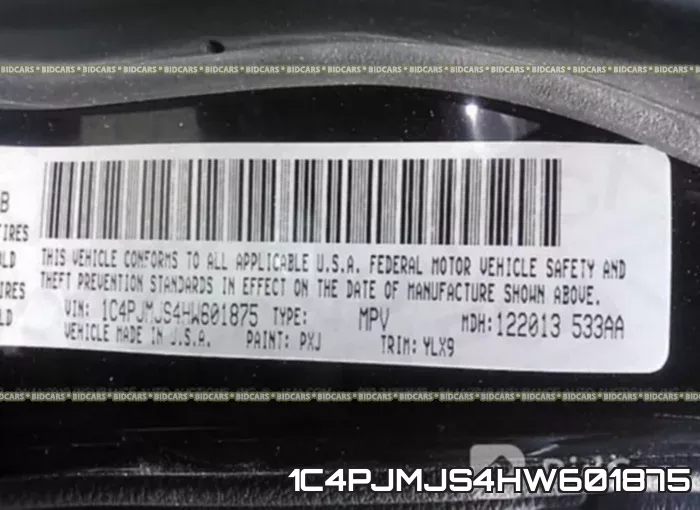 1C4PJMJS4HW601875 фото 10