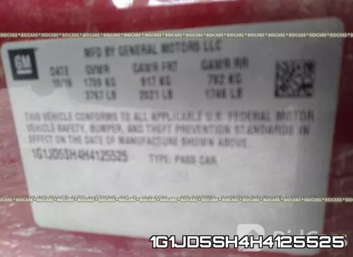 1G1JD5SH4H4125525 фото 10