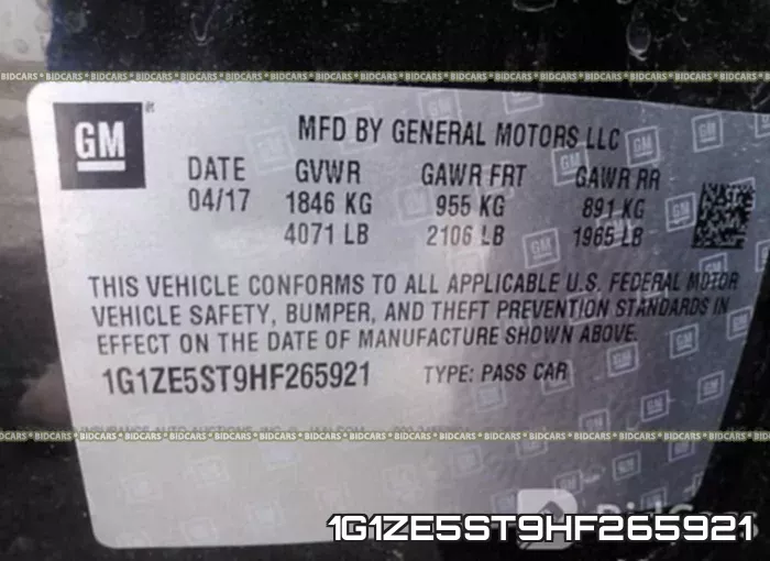 1G1ZE5ST9HF265921 фото 10
