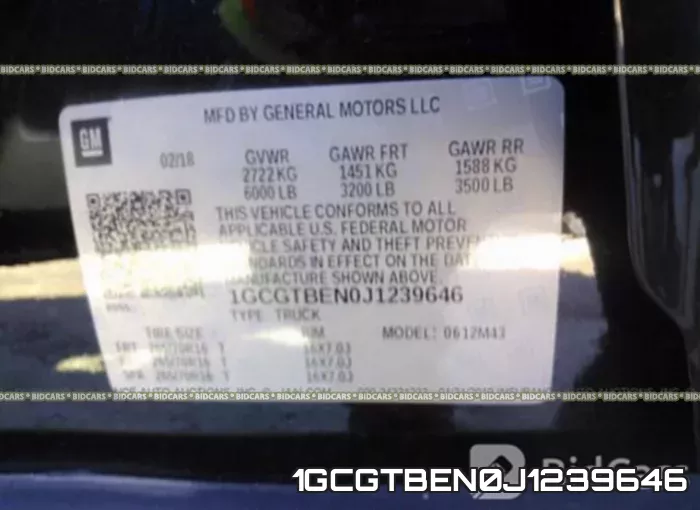 1GCGTBEN0J1239646 фото 10
