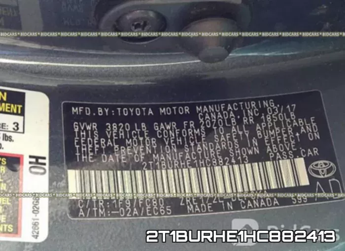 2T1BURHE1HC882413 фото 10