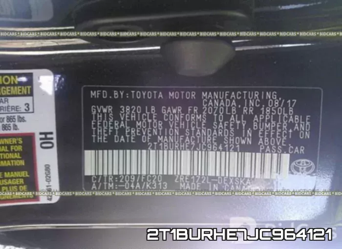 2T1BURHE7JC964121 фото 10