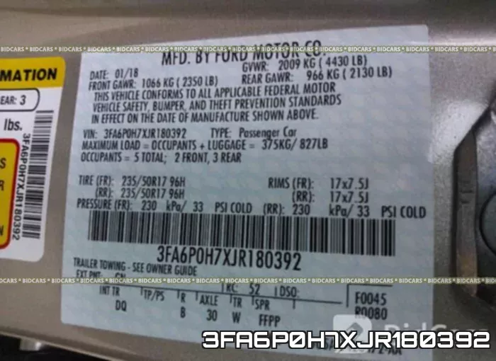 3FA6P0H7XJR180392 фото 10