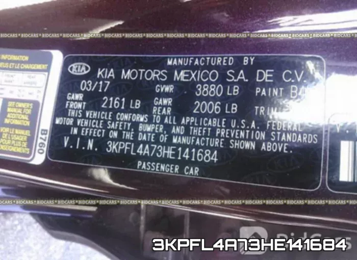 3KPFL4A73HE141684 фото 10