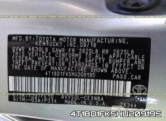 4T1BD1FK5HU209195 фото 10