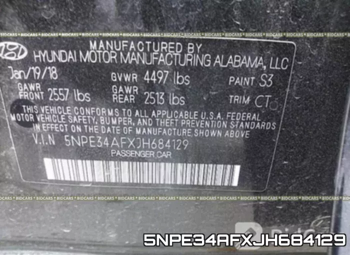 5NPE34AFXJH684129 фото 10