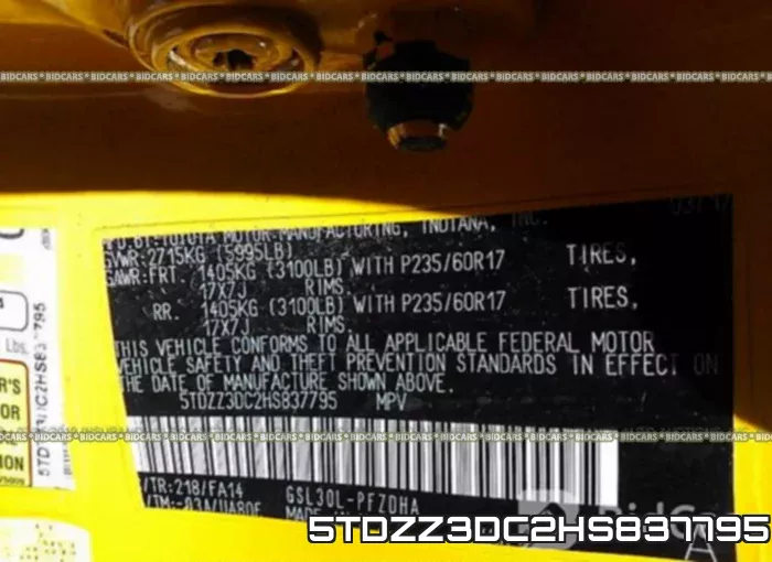 5TDZZ3DC2HS837795 фото 10