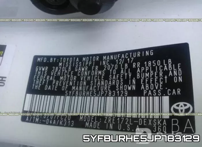 5YFBURHE5JP783129 фото 10
