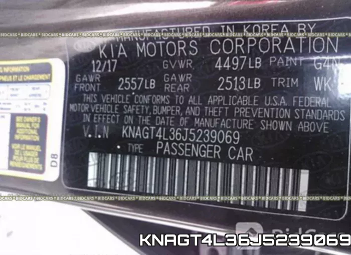KNAGT4L36J5239069 фото 10