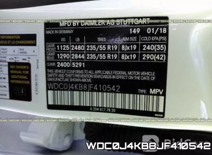 WDC0J4KB8JF410542 фото 10