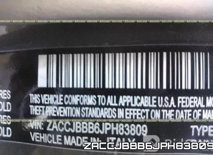 ZACCJBBB6JPH83809 фото 10