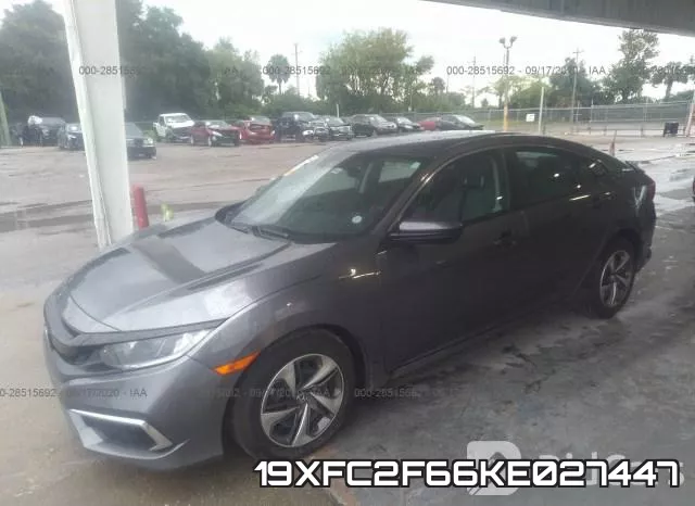 19XFC2F66KE027447 фото 3
