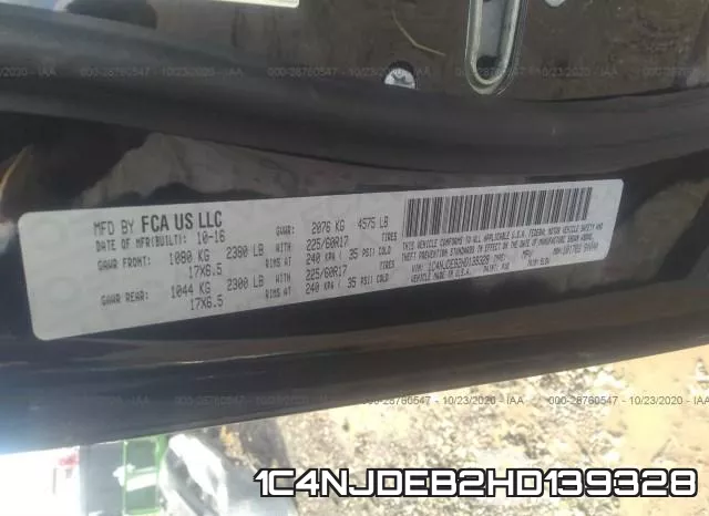 1C4NJDEB2HD139328 фото 10