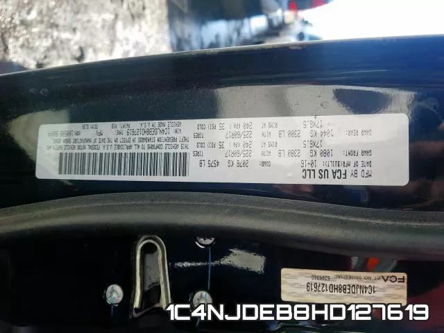 1C4NJDEB8HD127619 фото 2