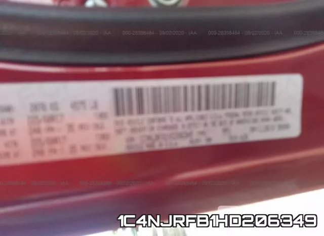 1C4NJRFB1HD206349 фото 10