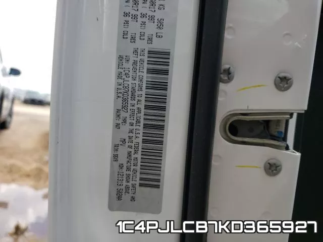 1C4PJLCB7KD365927 фото 2