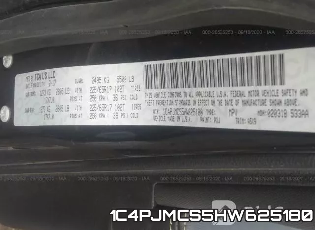 1C4PJMCS5HW625180 фото 10