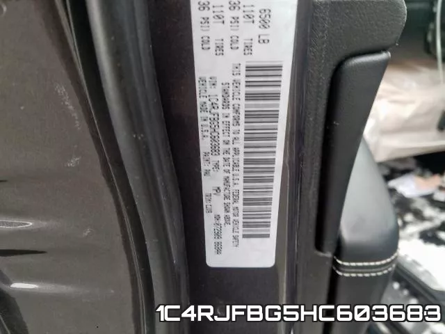 1C4RJFBG5HC603683 фото 2