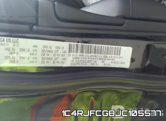 1C4RJFCG8JC105577 фото 10