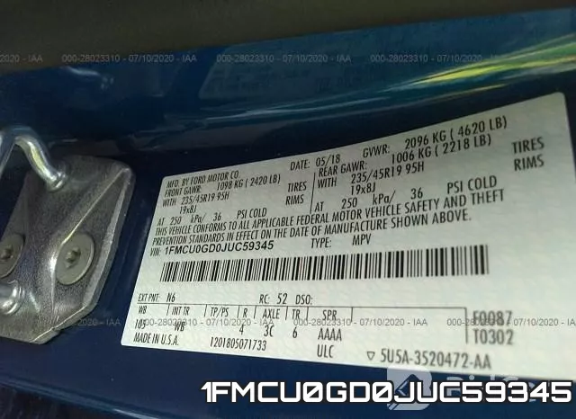 1FMCU0GD0JUC59345 фото 10