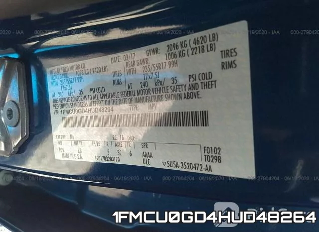 1FMCU0GD4HUD48264 фото 10