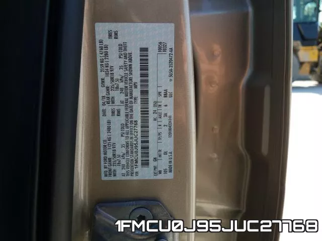 1FMCU0J95JUC27768 фото 2