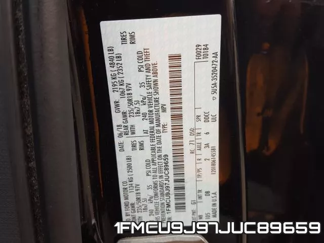 1FMCU9J97JUC89659 фото 2