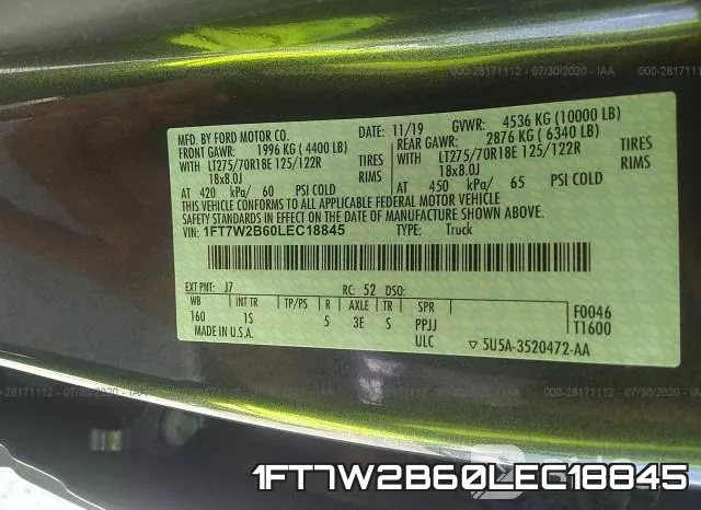 1FT7W2B60LEC18845 фото 9