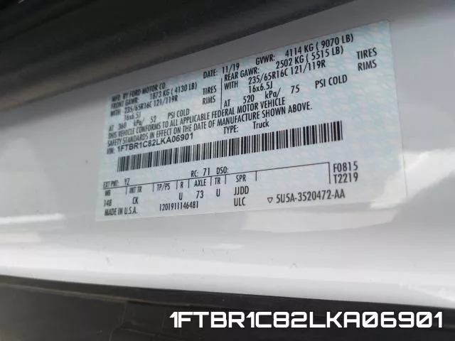 1FTBR1C82LKA06901 фото 2