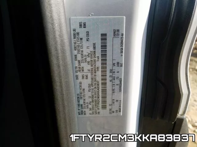 1FTYR2CM3KKA83837 фото 2