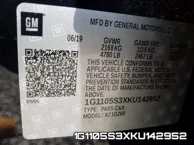 1G1105S3XKU142952 фото 2