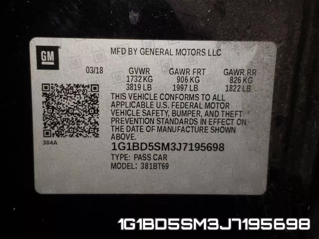 1G1BD5SM3J7195698 фото 2