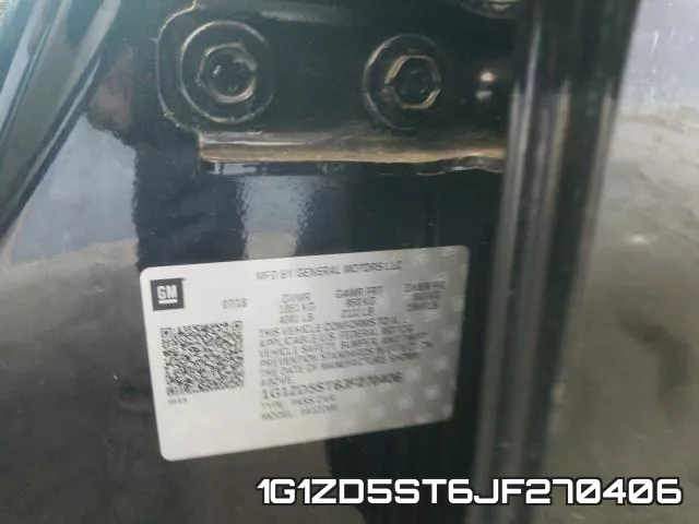 1G1ZD5ST6JF270406 фото 2