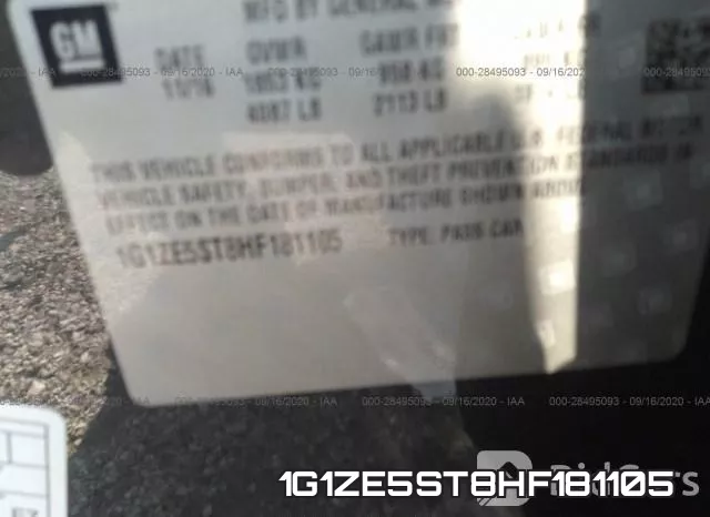 1G1ZE5ST8HF181105 фото 10