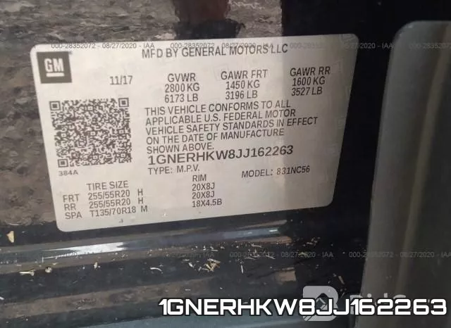 1GNERHKW8JJ162263 фото 10
