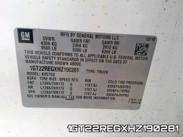 1GT22REGXHZ190281 фото 2